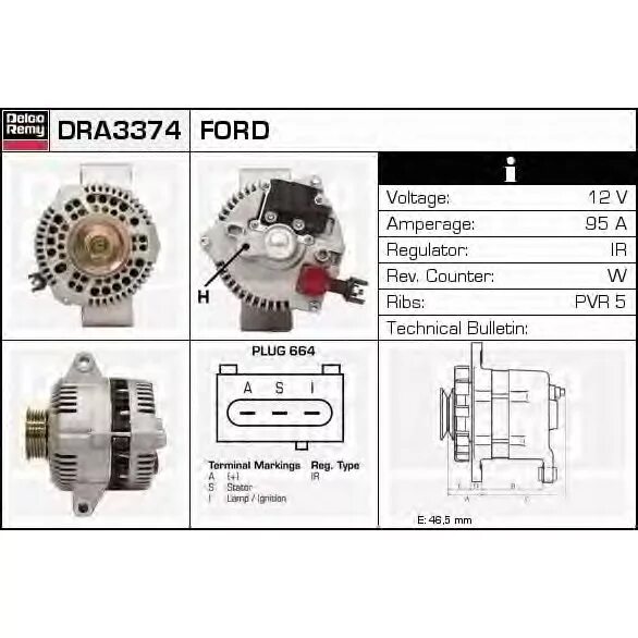 Распиновка генератора форд Генератор DELCO REMY DRA 3374 - Купить, подобрать аналоги. - Каталог автозапчаст