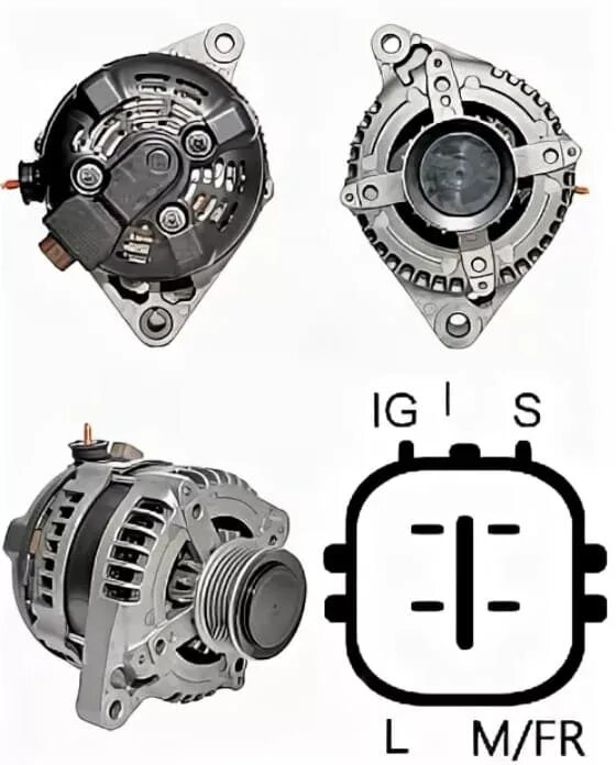 Распиновка генератора тойота Распиновка генератора Тойота 3, 4 пин