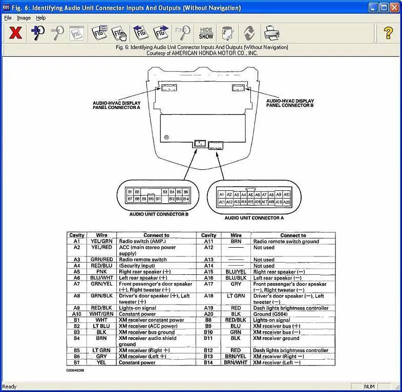 Распиновка хонда аккорд 2DIN в Accord - Honda Accord (7G), 2,4 л, 2006 года электроника DRIVE2