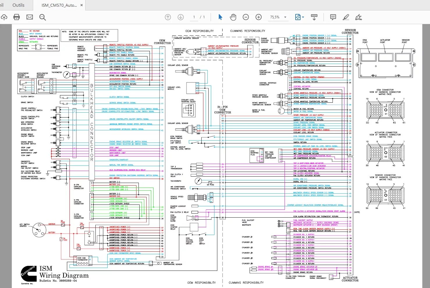 Распиновка камминз Cummins Full Series Wiring Diagrams CD1 Auto Repair Manual Forum - Heavy Equipme