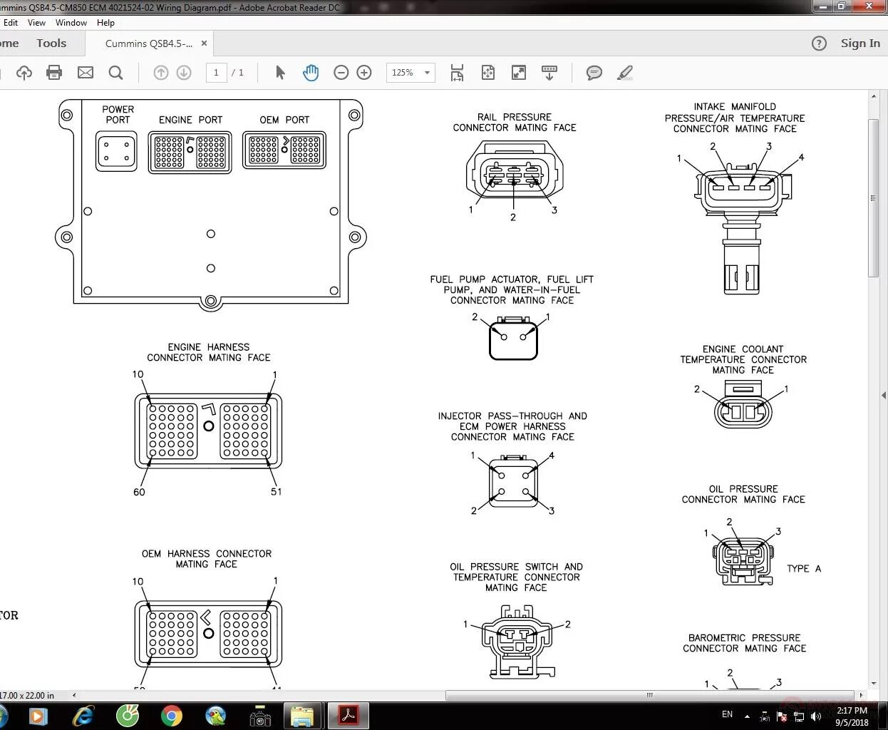 Распиновка камминз Cummins QSB4.5-CM850 ECM 4021524-02 Wiring Diagram Auto Repair Manual Forum - He