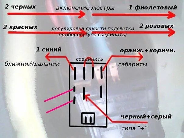 Распиновка кнопки габаритов ваз Включение фар с кнопки - ГАЗ 3110, 2,3 л, 2003 года электроника DRIVE2