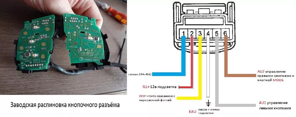 Распиновка кнопок руля Замена головы Carrozzeria ( FH-6100DVD на FH-9200DVD ) - Toyota Carina (7G), 2 л