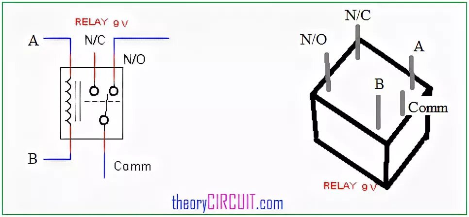 Распиновка контактов реле DC Relay Switch