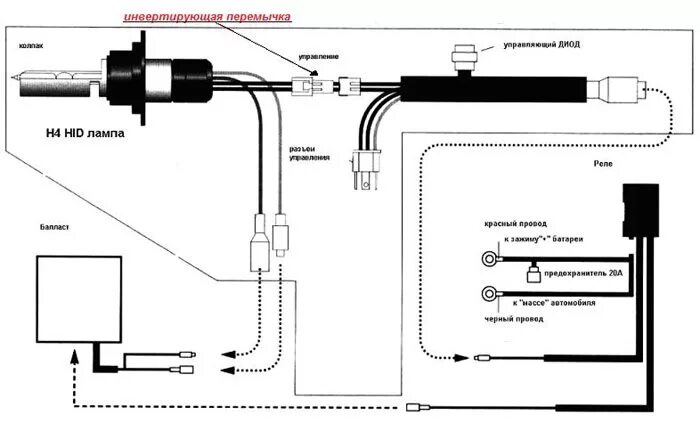 Распиновка ксенона № 5 Mitsumi H4 6000K Bixenon - Lada 2106, 1,6 л, 1995 года тюнинг DRIVE2