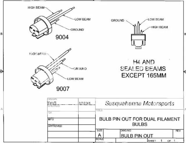 Распиновка ламп Hidplanet.ru :: Просмотр темы - Распиновка ламп H4, 9004, 9007