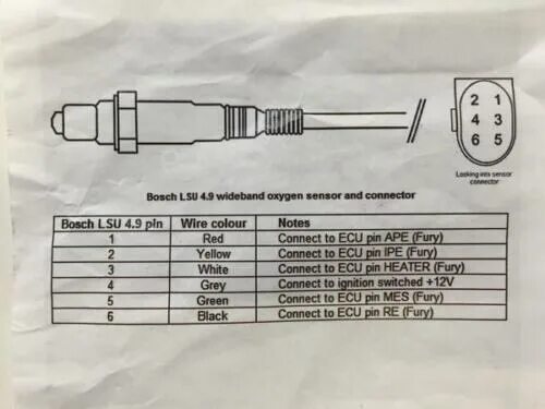 Распиновка лямбды 4 FOR Bosch LSU 4.9 Digital Wideband Lambda Sensor & Plug - Short 40cm eBay