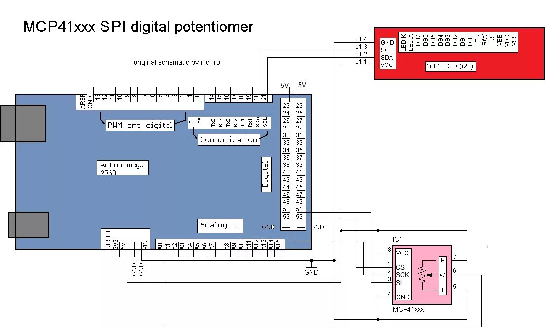 Распиновка мега Arduino tehNiq