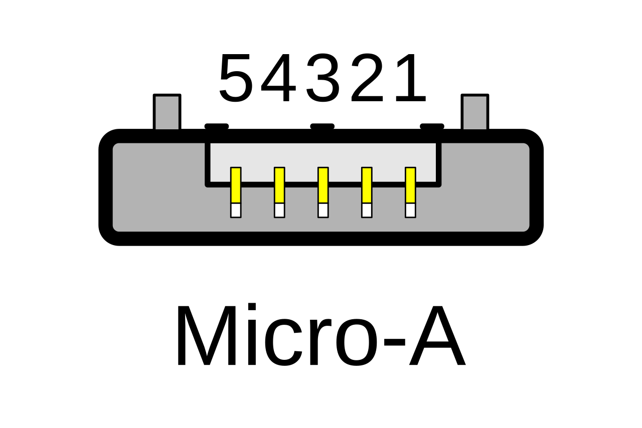 Распиновка mini Файл:USB Micro-A.svg - Циклопедия