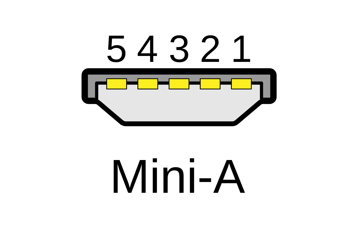 Распиновка mini File:USB Mini-A.svg - Wikipedia