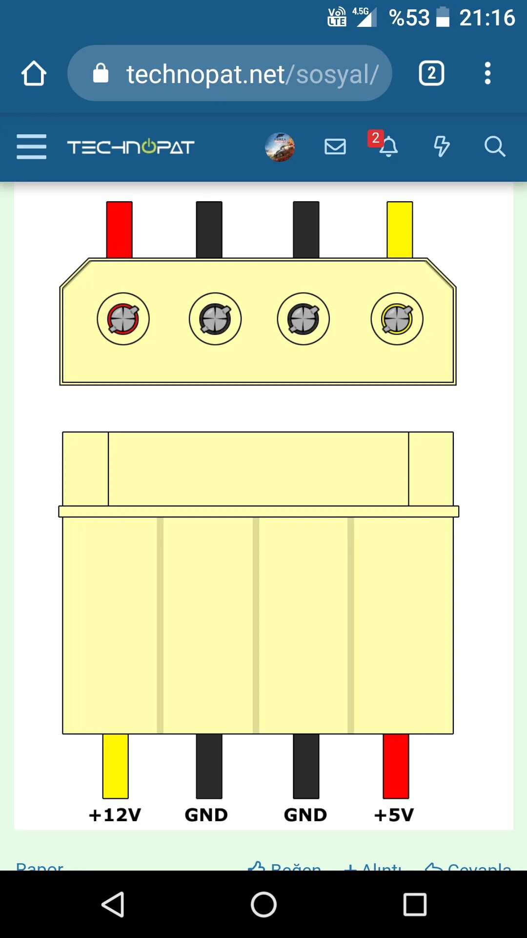 Распиновка молекс Molex pin ve fan bağlantısı Technopat Sosyal