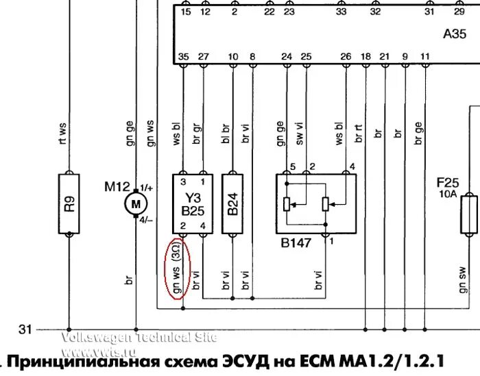 Распиновка моновпрыска Диагностика и осциллограммы Mono Motronic 1.2.1 - Страница 6