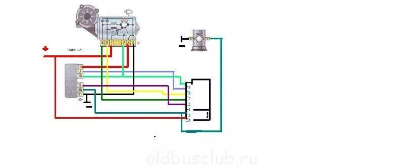 Распиновка моторчика дворников Электродвигатель стеклоочистителя - Страница 2 - Клуб ретро-автобусов и микроавт