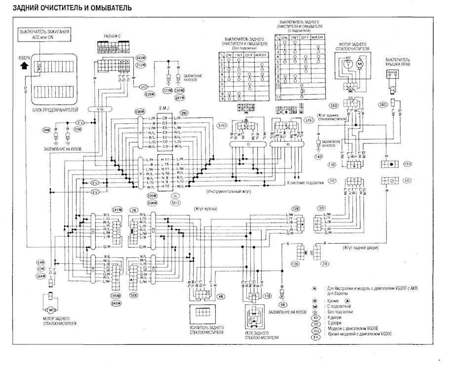 Распиновка ниссан террано Нужна помощь грамотного электрика - Nissan Terrano I, 2,4 л, 1987 года электрони