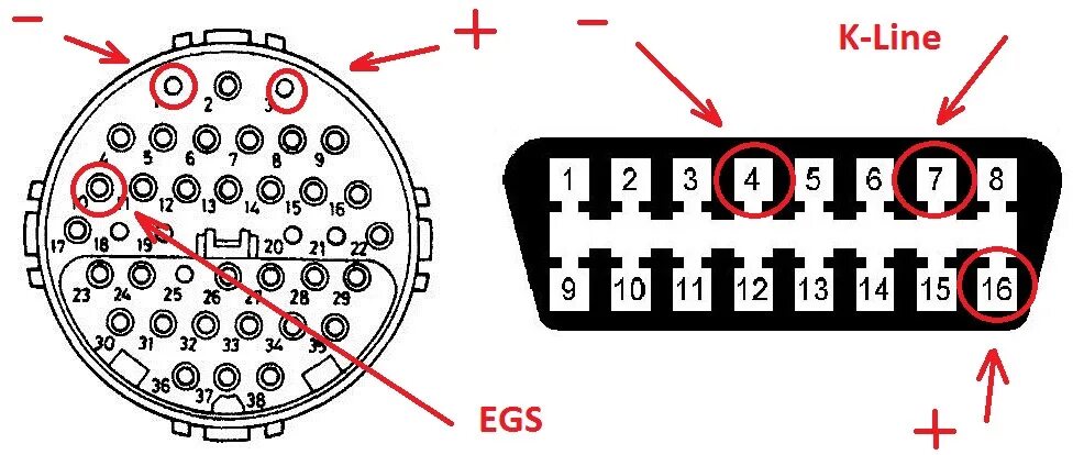 Распиновка obd 2 № 88 Диагностика W140 простым K-Line адаптером. - Mercedes-Benz S-Class (W140), 