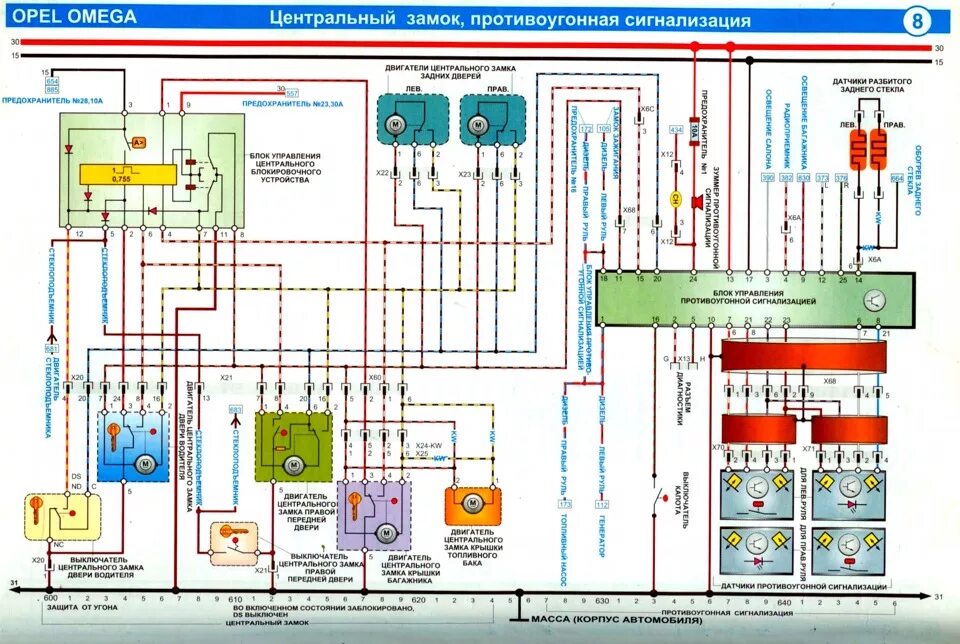 Распиновка опель омега б Электросхемы C30NE и не только - Opel Monza, 3 л, 1985 года своими руками DRIVE2