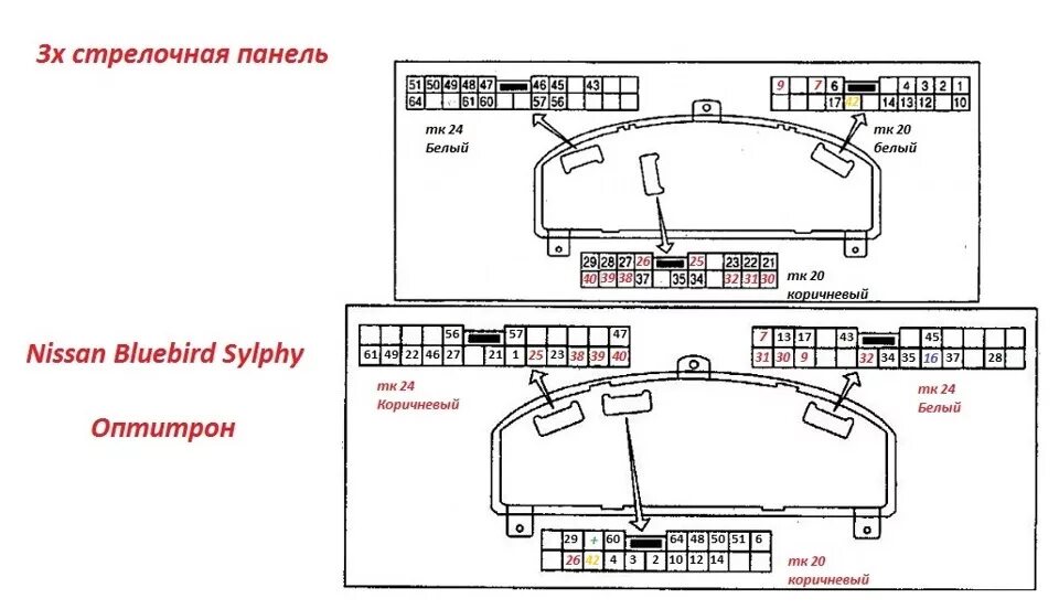 Распиновка панели ниссан Установка Оптитрона 6n100 - Nissan Sunny (B15), 1,5 л, 2000 года электроника DRI