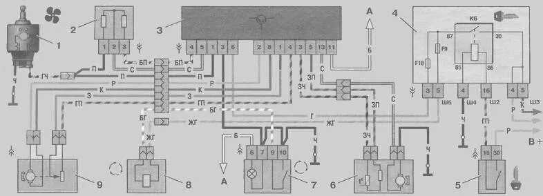 Распиновка печки ваз 2110 Электросхемы ВАЗ 2110, 2111 и 2112
