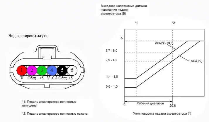 Распиновка педали #3 Круиз-контроль в Toyota Corolla Fielder 1NZ-FE ( NZE-164G): Установка UPD2 - 