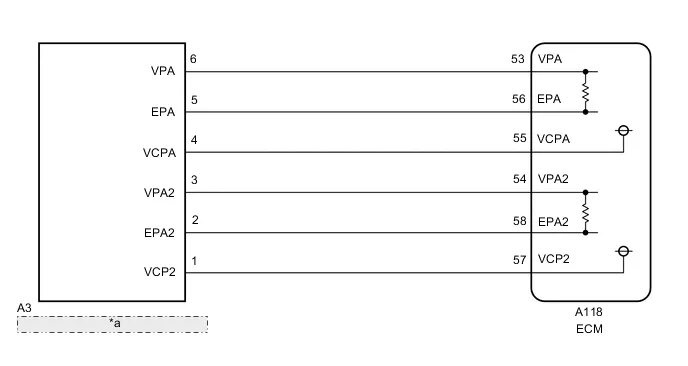 Распиновка педали газа P2120, P2122, P2123, P2125, P2127, P2128, P2138