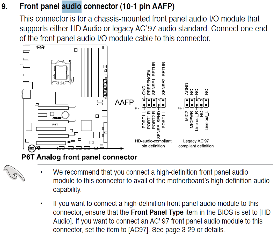 Распиновка передней платы Front Panel Audio help (i know..lol) - EVGA Forums