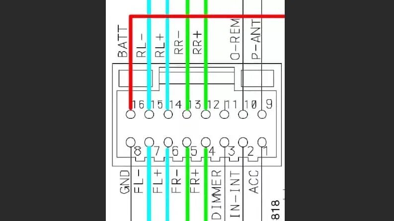 Распиновка подключения Распиновка магнитолы Alpine