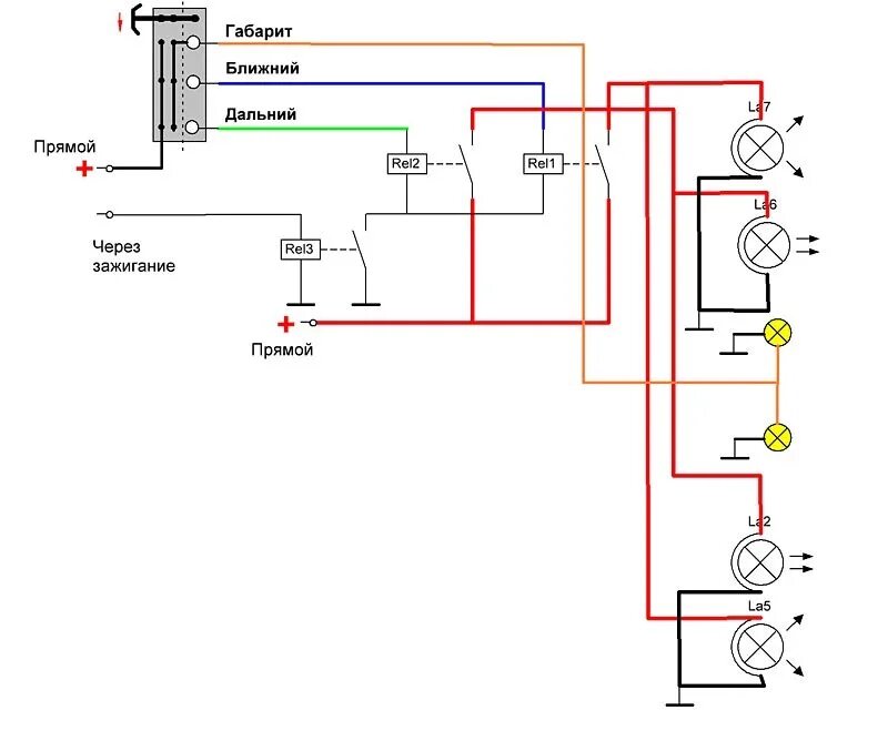 Распиновка подключения фары камаз Световой вопрос - УАЗдао-онлайн