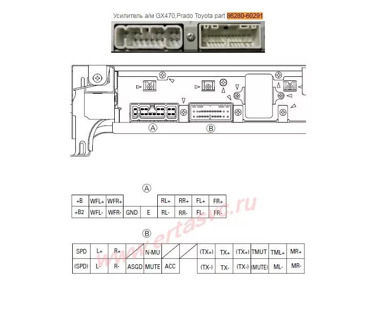 Распиновка прадо 120 Музыка нам покоя не даёт. - Toyota Land Cruiser Prado 120-series, 4 л, 2004 года