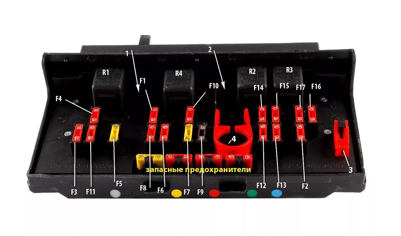 Распиновка предохранителей 2107 Монтажный блок предохранителей ваз 2107 инжектор и карбюратор:, расположение, ка
