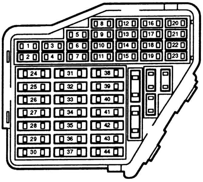 Распиновка предохранителей ауди Таблица предохранителей Ауди А4 (B5) - Audi A4 (B5), 1,8 л, 1999 года электроник