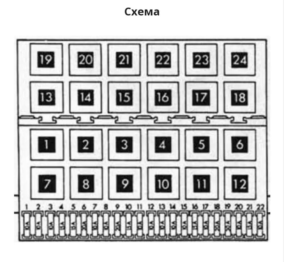 Распиновка предохранителей б3 Реле и предохранители - Volkswagen Vento, 2 л, 1993 года поломка DRIVE2