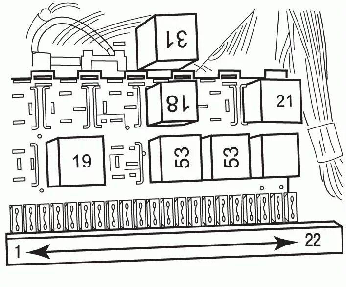 Распиновка предохранителей пассат б3 Блок предохранителей и реле Volkswagen Passat B3 B4 - Блоки предохранителей