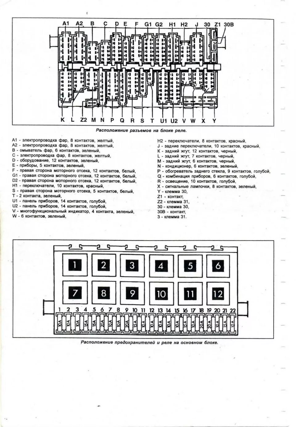 Распиновка предохранителей пассат б3 Электросхемы Пассат Б3 часть3 - DRIVE2