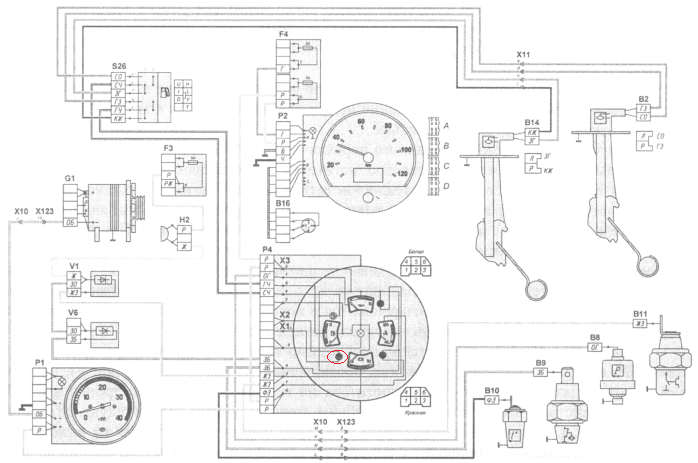 Распиновка приборов камаз Ответы Mail.ru: Подключение комбинированного прибора камаз