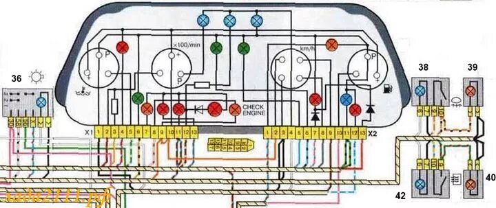 Распиновка приборов ваз 2114 Ответы Mail.ru: почему не показывает скорость?