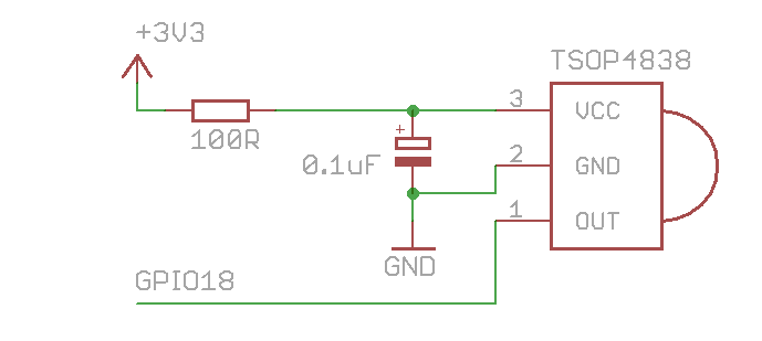 Распиновка приемника Adding an Activity Led to an IR receiver circuit - Electrical Engineering Stack 