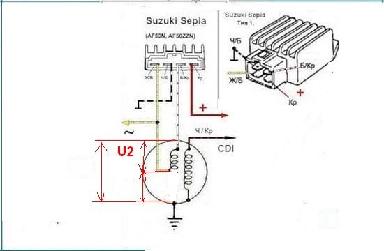 Распиновка регулятора Реле зарядки сузуки сепия - КарЛайн.ру