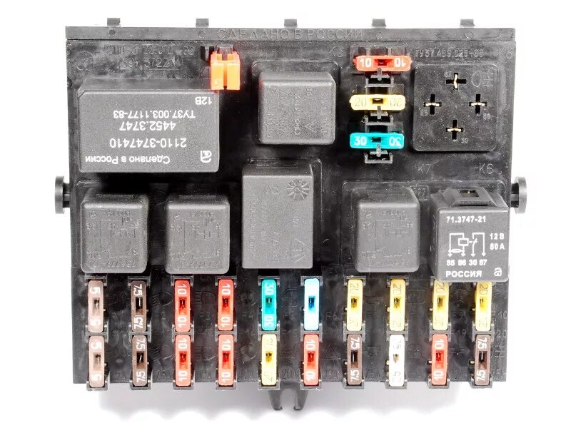 Распиновка реле 2110 Блок предохранителей 2110 (391.3722М) (АВАР) по выгодным ценам в магазине Сколь
