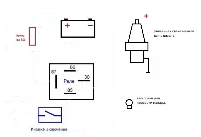 Распиновка реле накала как запитать свечу через реле. - Сообщество "Электронные Поделки" на DRIVE2