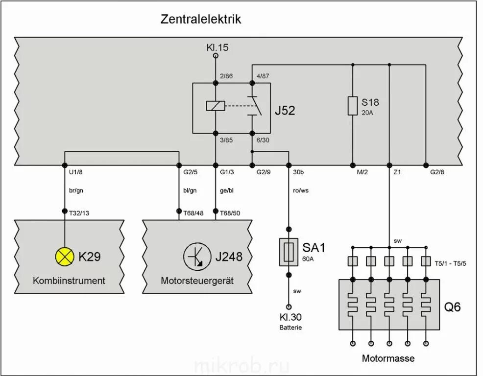 Распиновка реле накала ACV.2,5tdi Проблема с ЭБУ? - Клуб любителей микроавтобусов и минивэнов