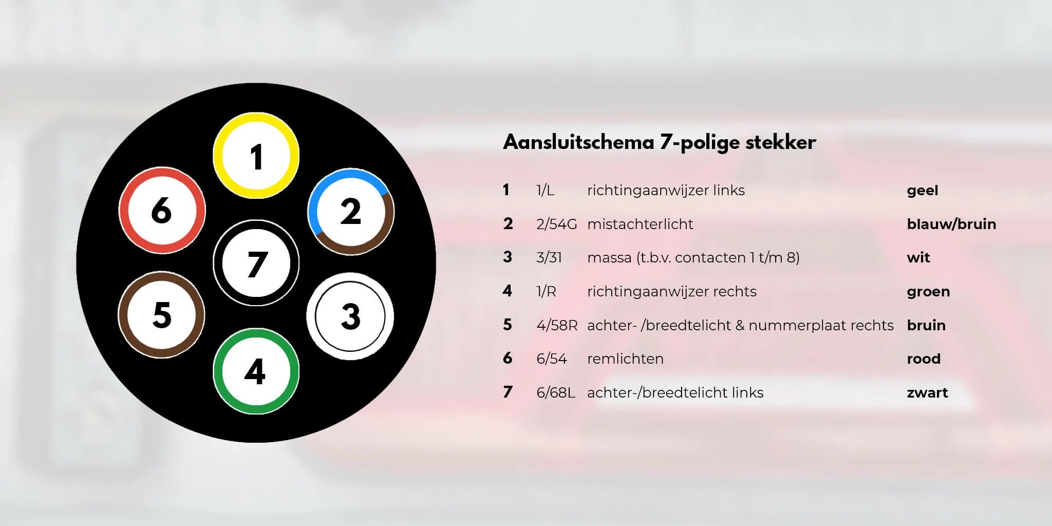 Распиновка розетки 7 пин Che cos'è una spina a 7 poli? - TRALERT ®