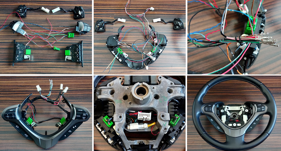 Распиновка руля Установка руля от Acura TSX II ( Аккорд 8 ) + Пересвет кнопок. Практическое посо