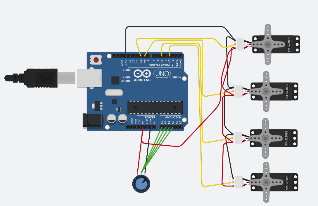 Распиновка сервопривода Possible ? Single Slide Pot Controlling Multi Servo - Project Guidance - Arduino