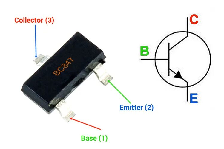 Распиновка smd BC847 Transistor Pinout, Datasheet, Equivalent, Circuit & Specs