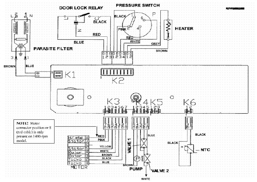 Распиновка стиральная машина ZANUSSI T834V Service Manual download, schematics, eeprom, repair info for elect