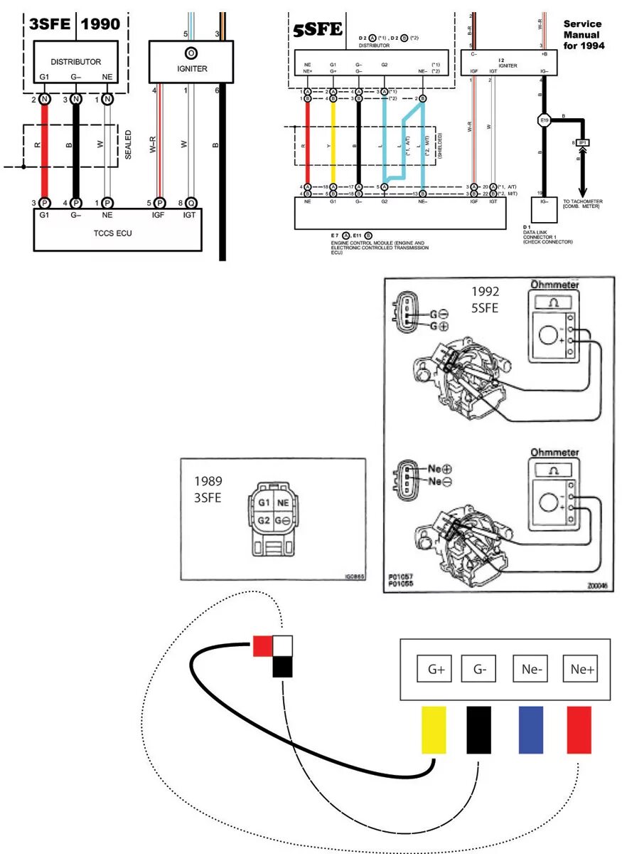 Распиновка трамблера Toyota 2e Distributor Wiring Diagram - Your Ultimate Guide to Wiring Diagrams!