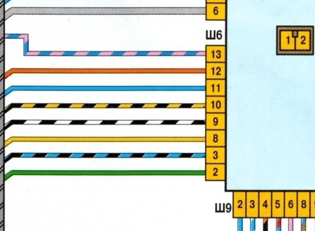 Распиновка ваз 2109 Подключение проводки 16valve мотора 21124 и щитка приборов 2115 в ваз 2108-99 с 