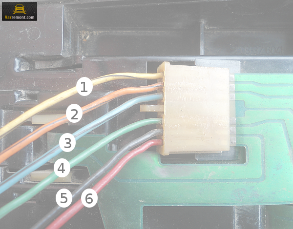 Распиновка задних фонарей ваз Распиновка задней фары