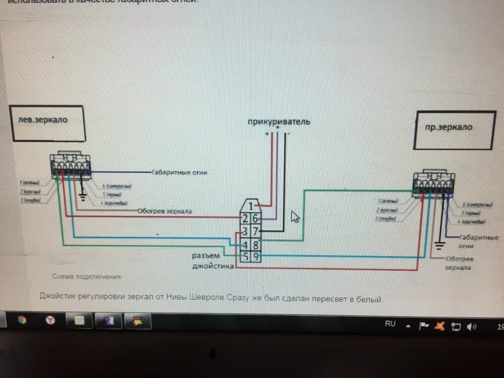 Распиновка зеркал Подключение зеркал - Lada 2115, 1,5 л, 2000 года тюнинг DRIVE2