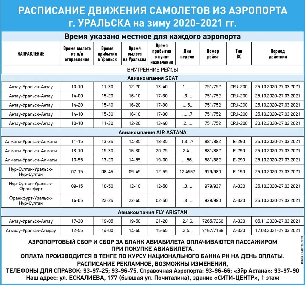 Расписание самолета фото Расписание самолетов - газета "ИНФОРМБИРЖА news"